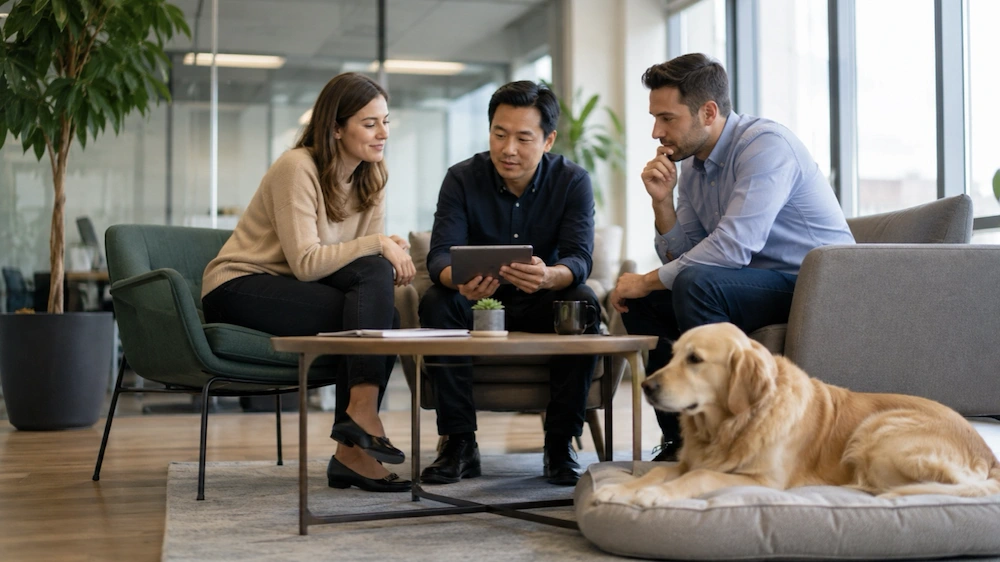 Hund im Büro: Warum gute Vorbereitung wichtiger ist als ein braver Hund