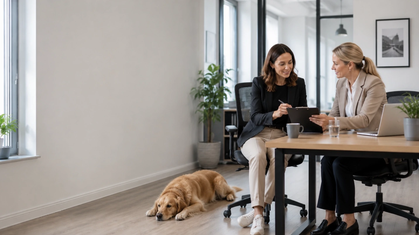 Bürohund erlaubt? Was vorher unbedingt geklärt sein sollte